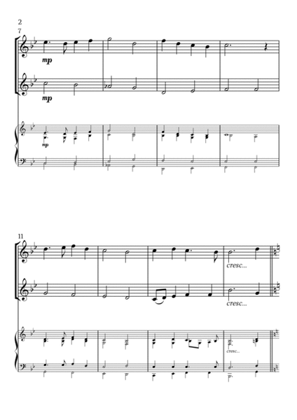 In the Bleak Midwinter (Flute Duet and Piano) - Beginner Level image number null