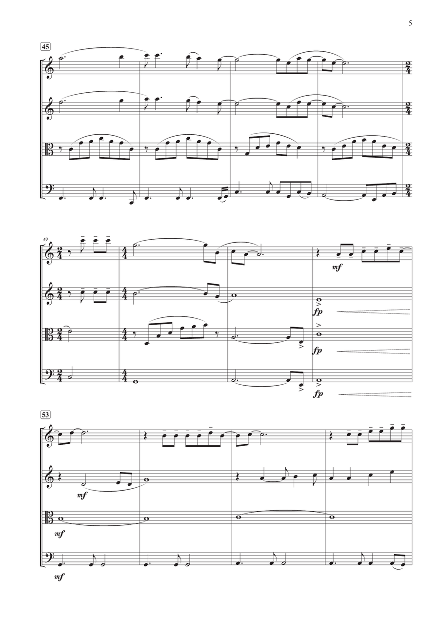 The Sound Of Silence String Quartet scores gallery preview page 5