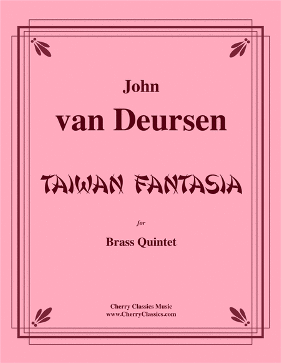 Book cover for Taiwan Fantasia for Brass Quintet