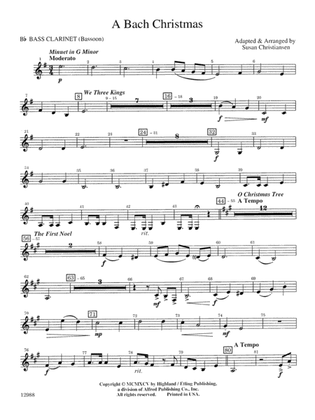 A Bach Christmas: B-flat Bass Clarinet