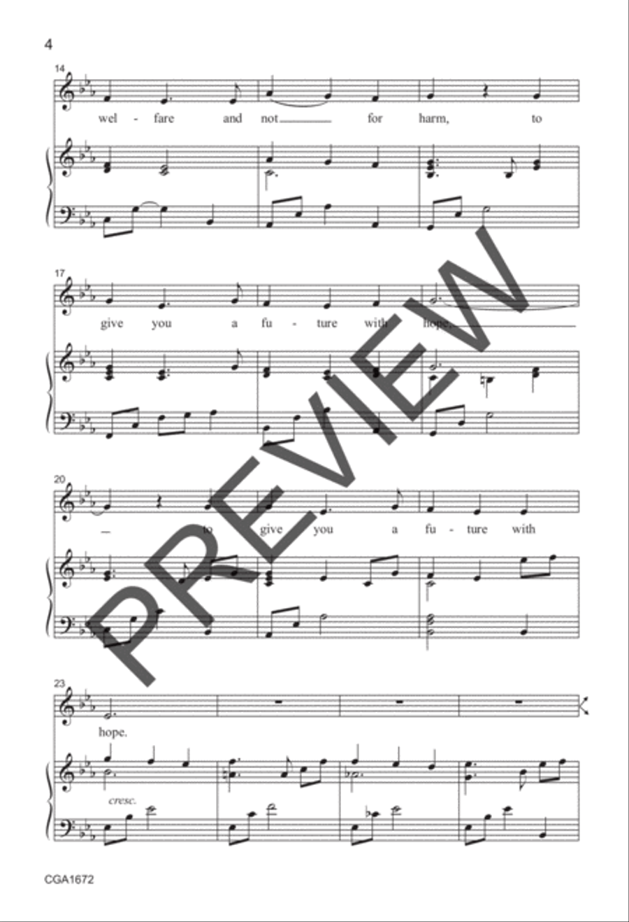 A Future With Hope (Unison/Two-part) Unison Choir scores gallery preview page 3