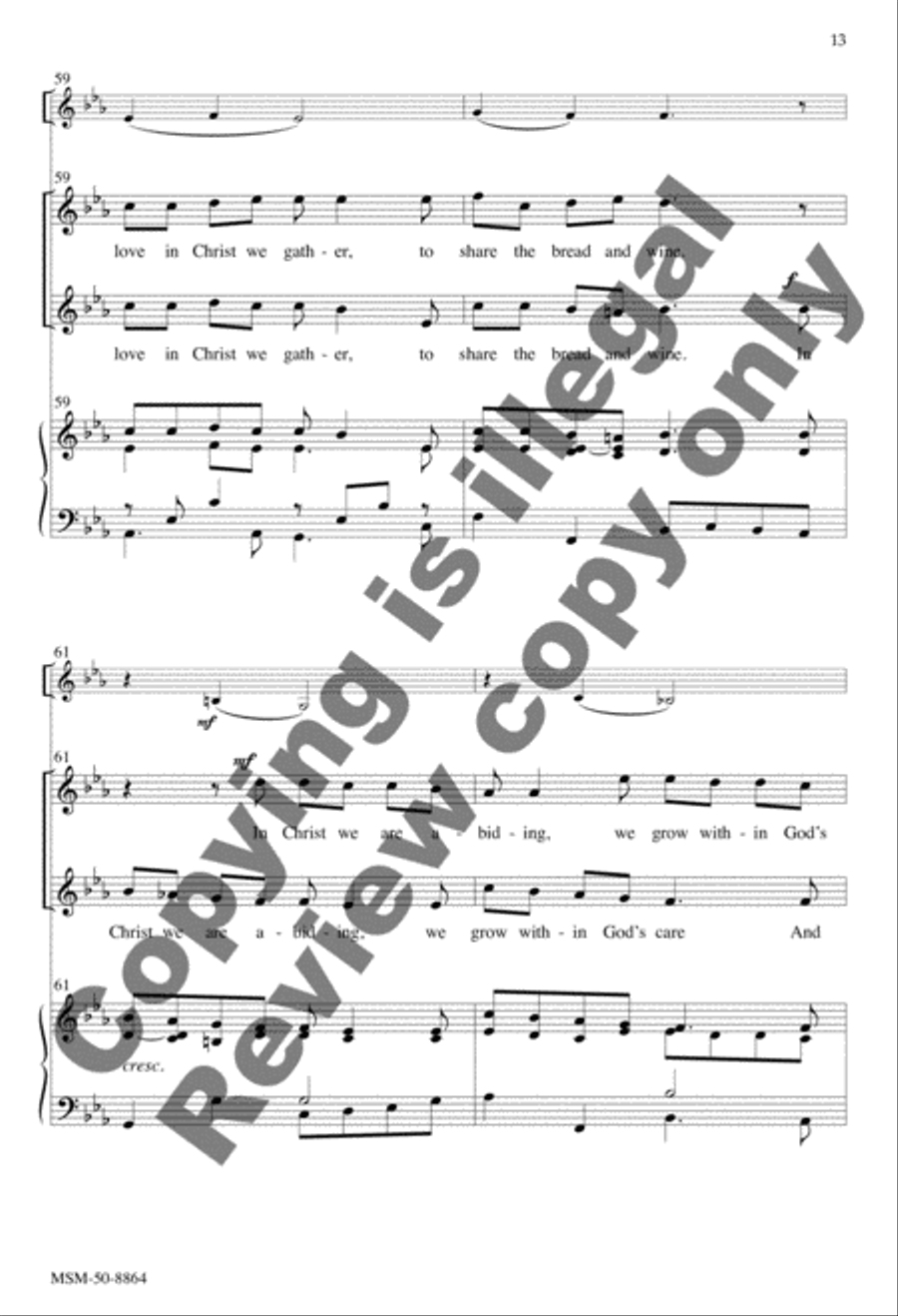 Christ Is the Vine 2-Part scores gallery preview page 13