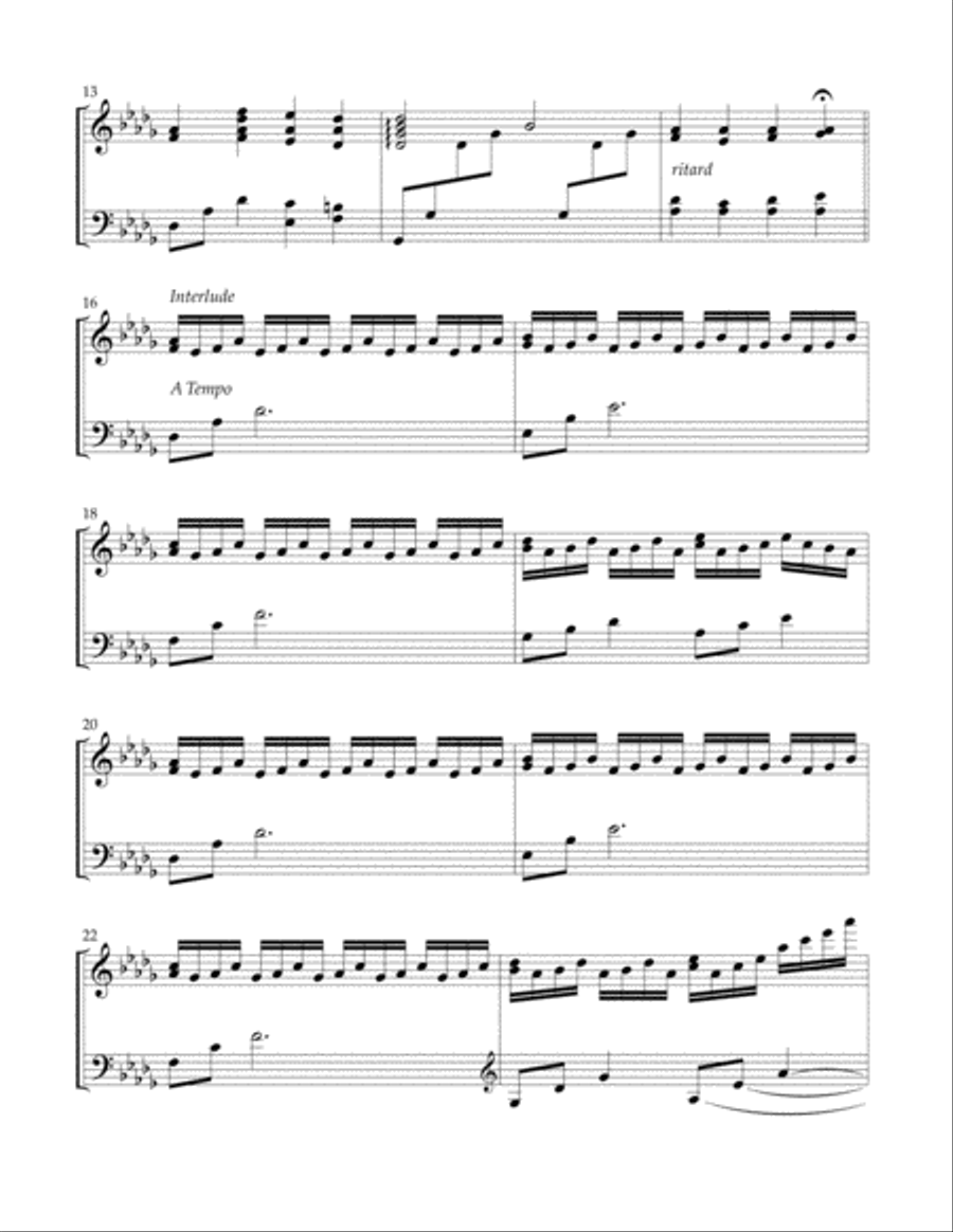 In The Hour Of Trial Piano Solo scores gallery preview page 3