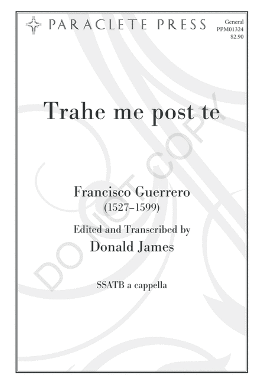 Trahe me post te SSATB scores gallery preview page 2