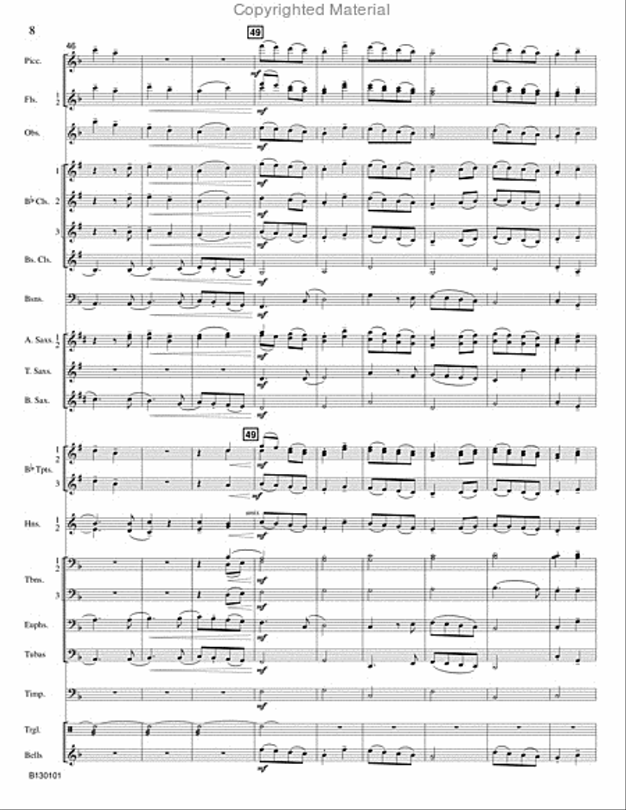 River Mist River Mist Concert Band scores gallery preview page 9