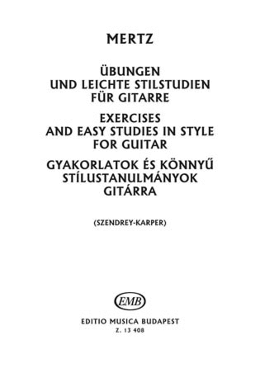 Exercises and Easy Studies in Style for Guitar
