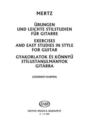 Book cover for Exercises and Easy Studies in Style for Guitar