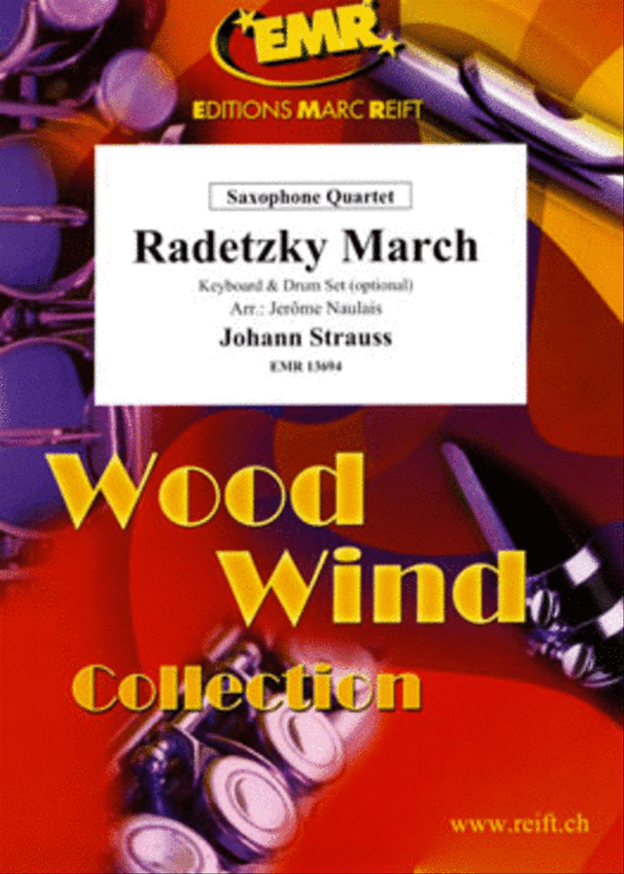 Radetzky March Saxophone Quartet scores gallery preview page 1