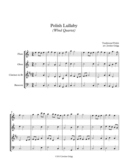 Polish Lullaby (Wind Quartet) image number null