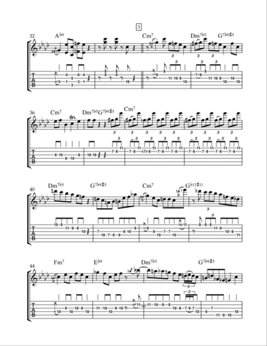 Sugar Electric Guitar scores gallery preview page 3