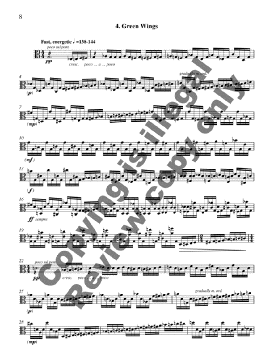 Varley Suite Viola Solo scores gallery preview page 6