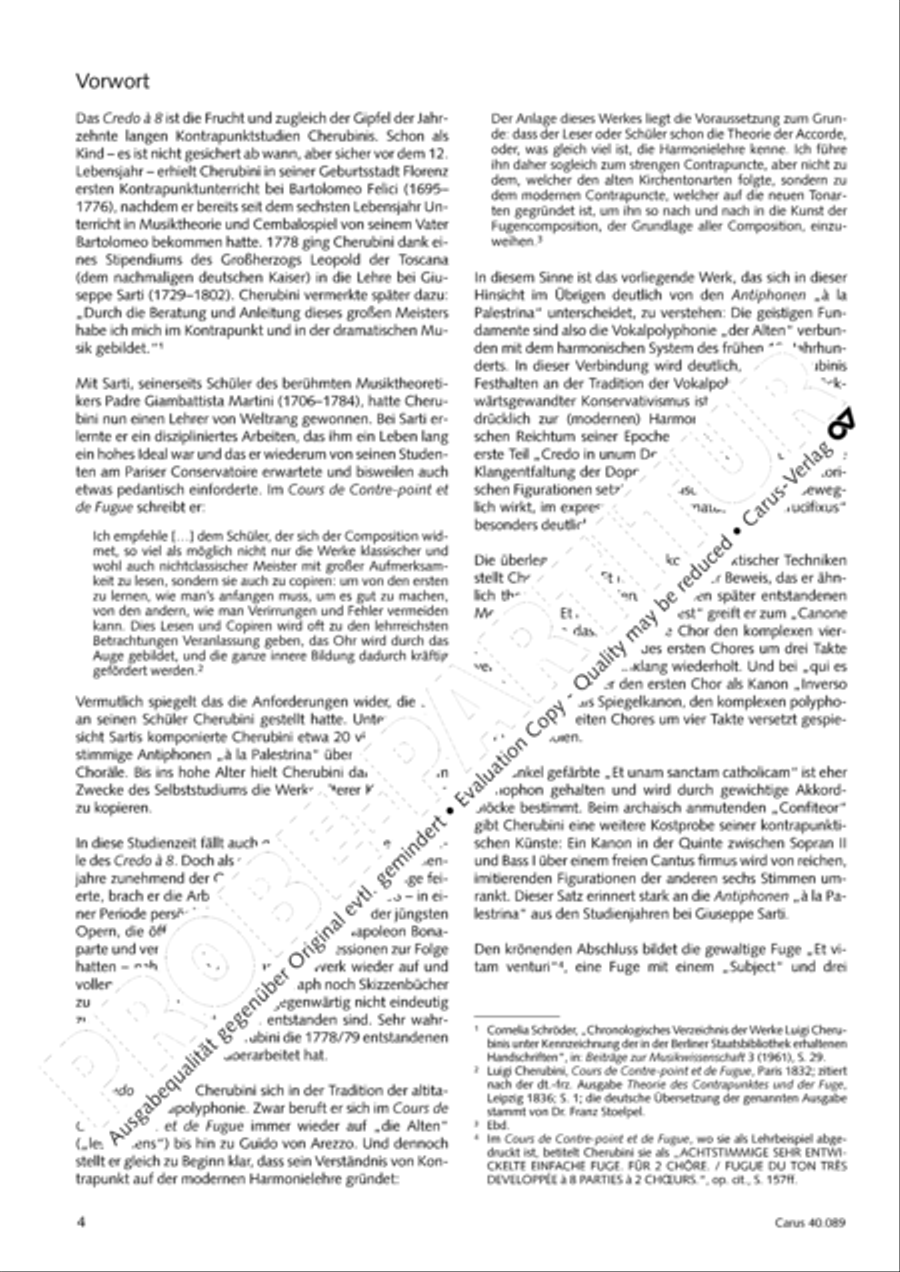 Credo a 8 voci 4-Part scores gallery preview page 5