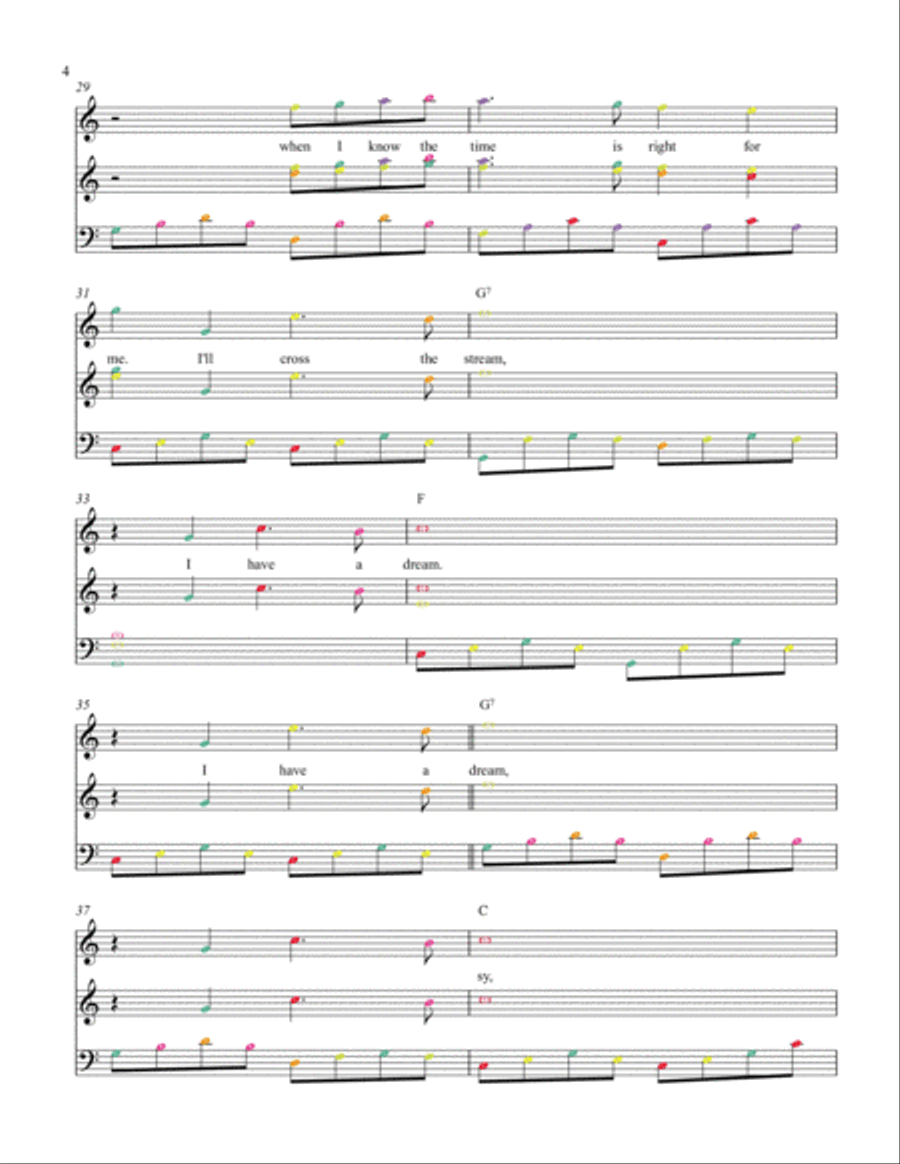I Have A Dream Voice scores gallery preview page 5