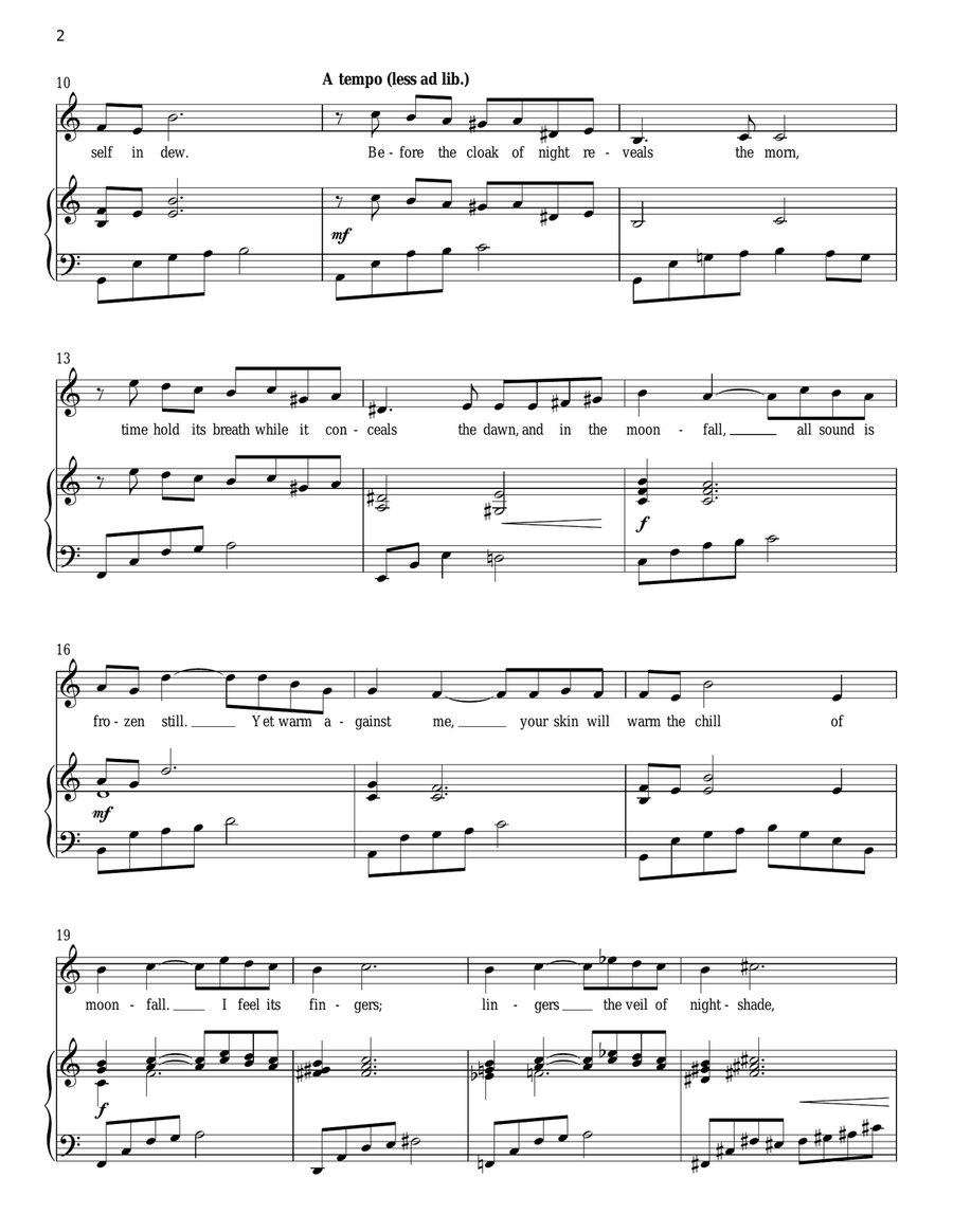 Moonfall (from The Mystery Of Edwin Drood) Piano, Vocal scores gallery preview page 2