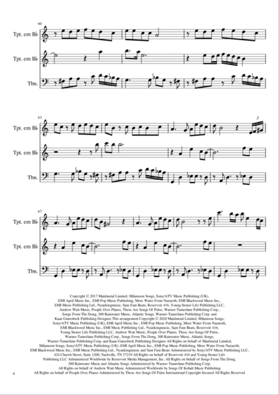 Havana Brass Ensemble scores gallery preview page 6