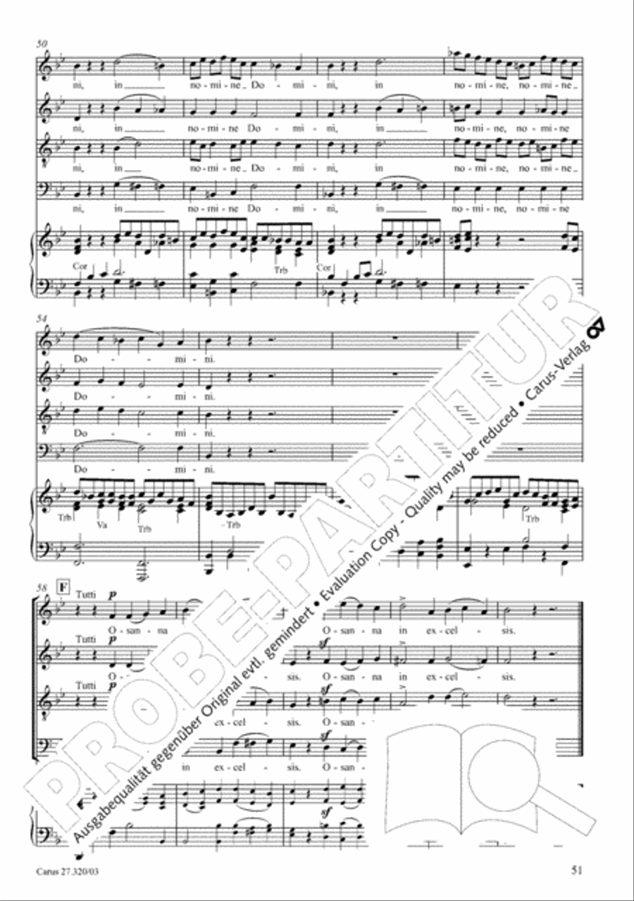 Requiem in D minor 4-Part scores gallery preview page 52