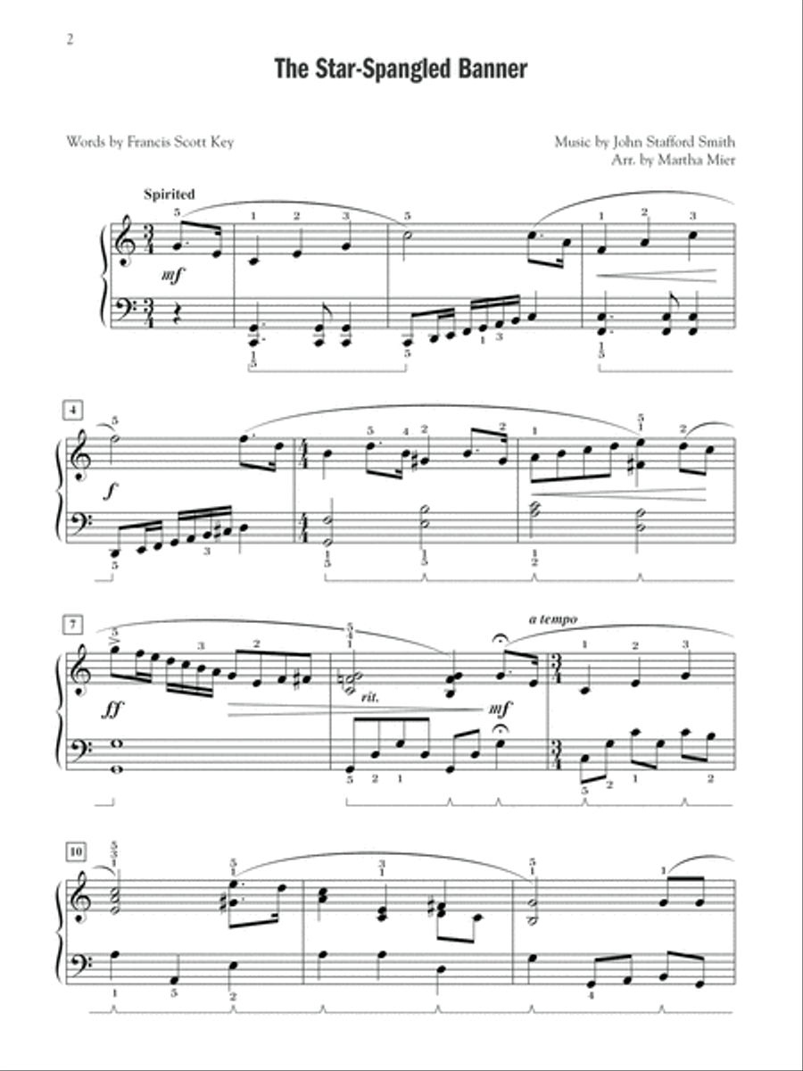 A Star Spangled Celebration Piano Solo scores gallery preview page 3
