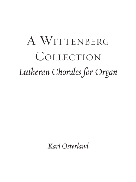 A Wittenberg Collection