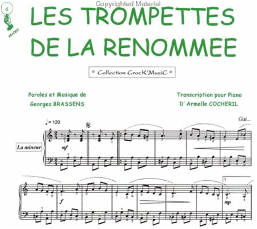 Les trompettes de la renommée (Collection CrocK'MusiC) Piano Solo scores gallery preview page 2