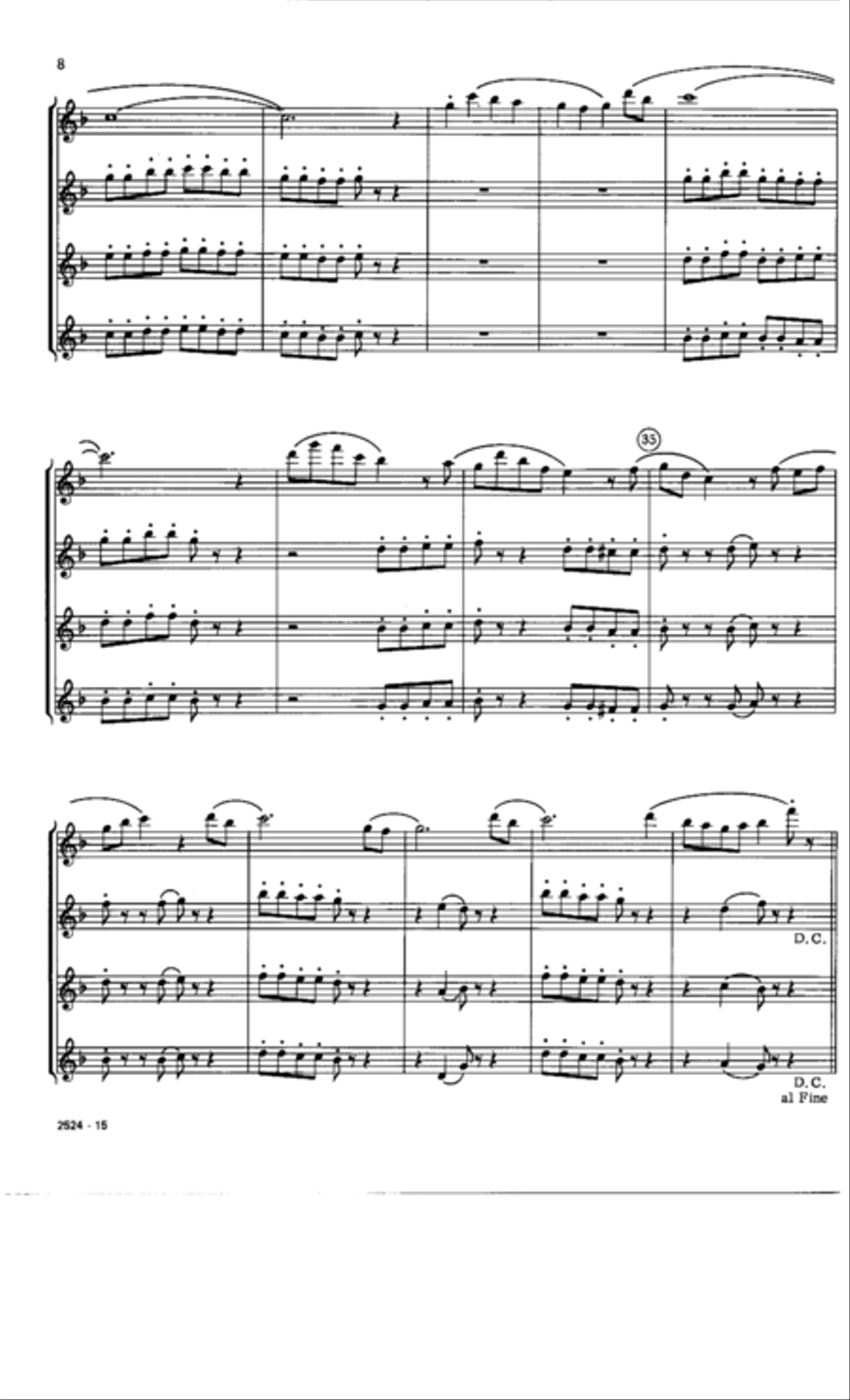 Suite Pastorale Suite Pastorale Flute Quartet scores gallery preview page 8