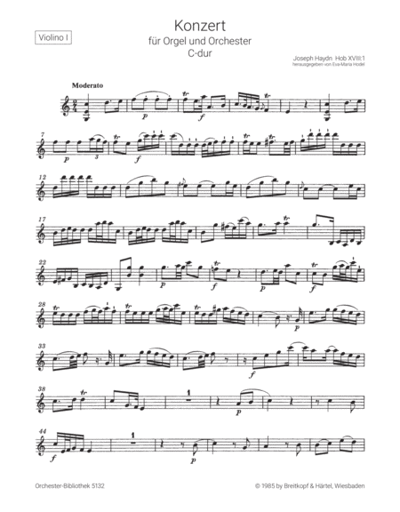 Organ Concerto in C major Hob XVIII:1