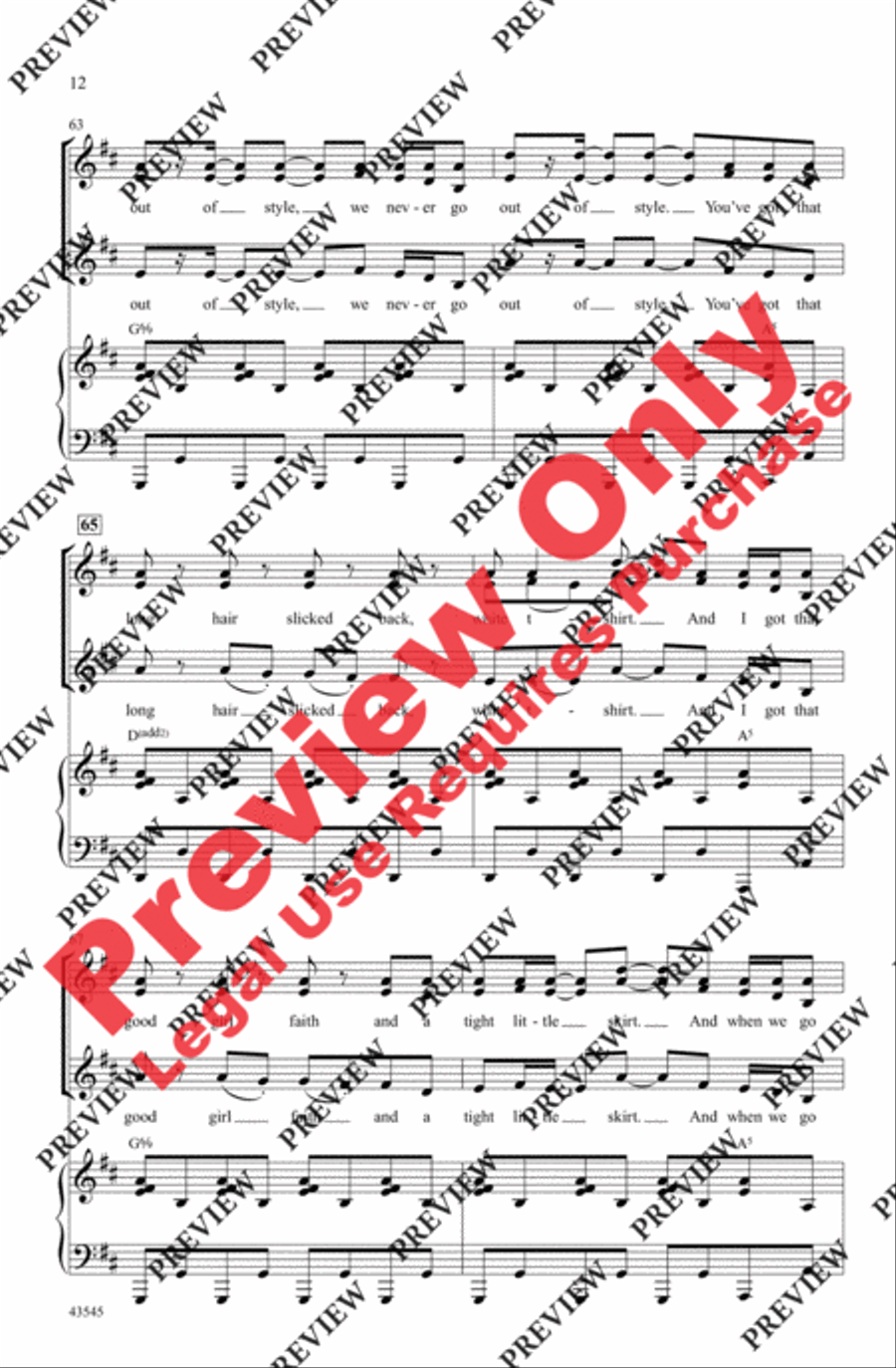 Style Women's Choir scores gallery preview page 12