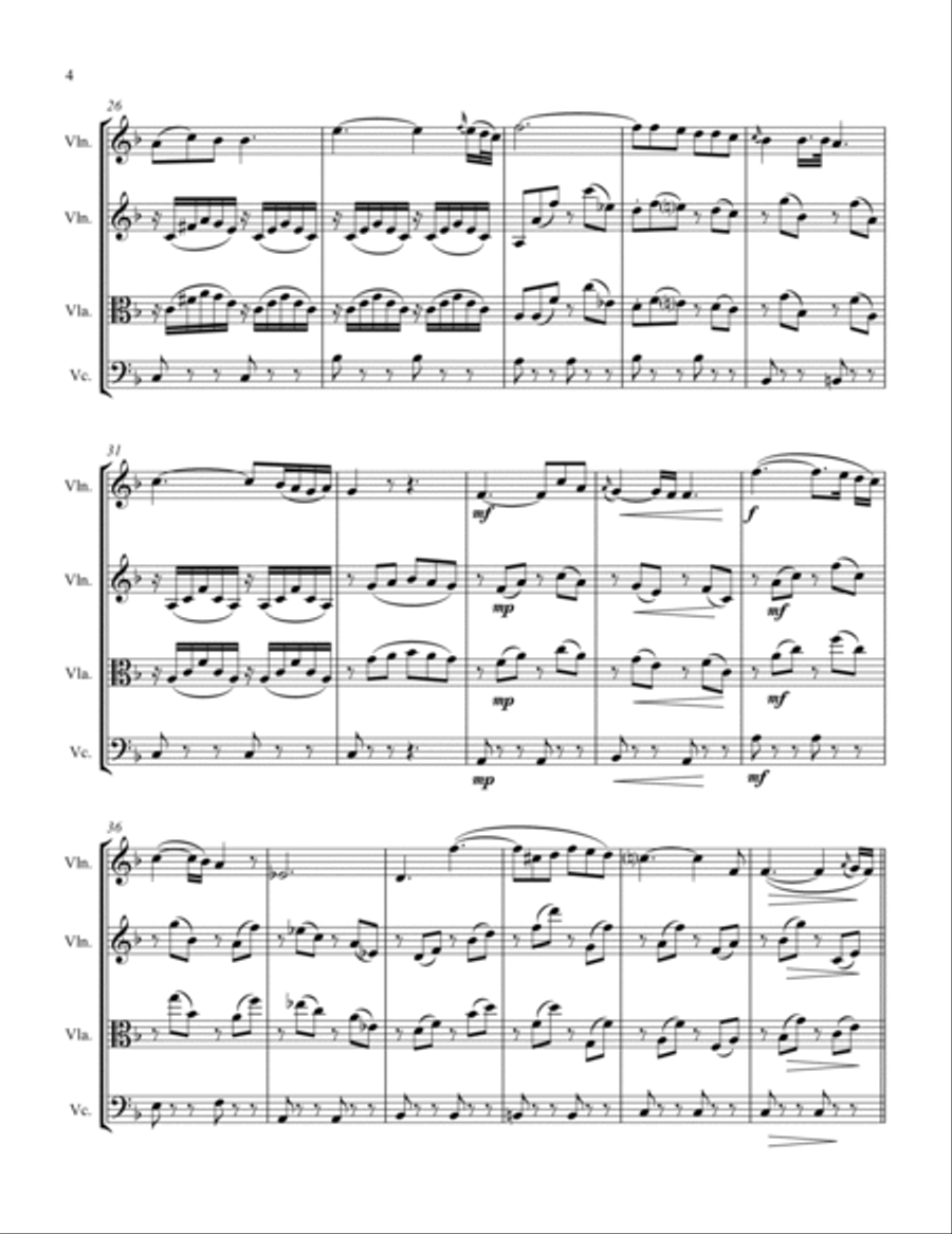 Laudate Dominum STRING TRIO (for string trio) for 2 violins and cello or violin, viola and cello Cello scores gallery preview page 6