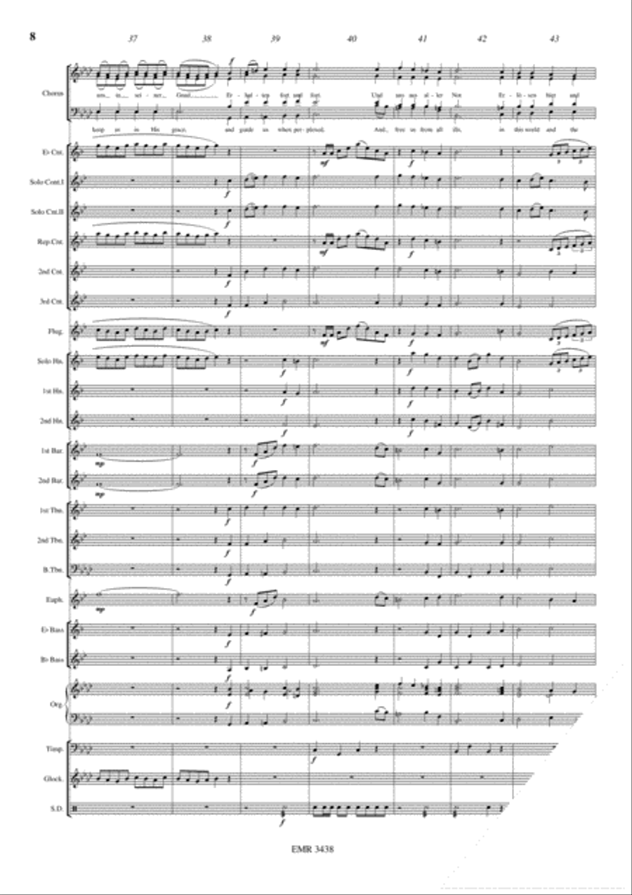Nun danket alle Gott 4-Part scores gallery preview page 9