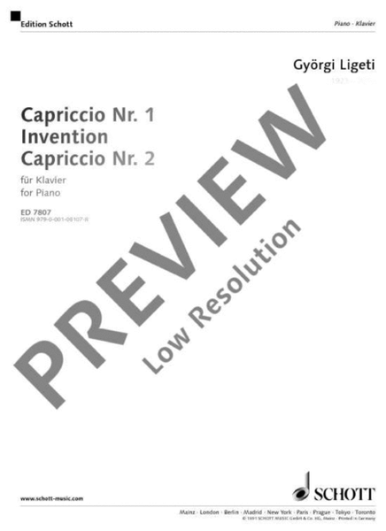 Capriccio No. 1 · Invention · Capriccio No. 2 image number null