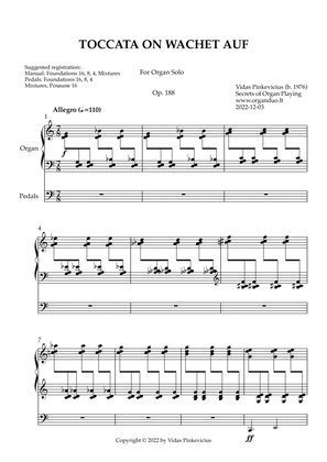 Toccata on Wachet auf, Op. 188 (Organ Solo) by Vidas Pinkevicius
