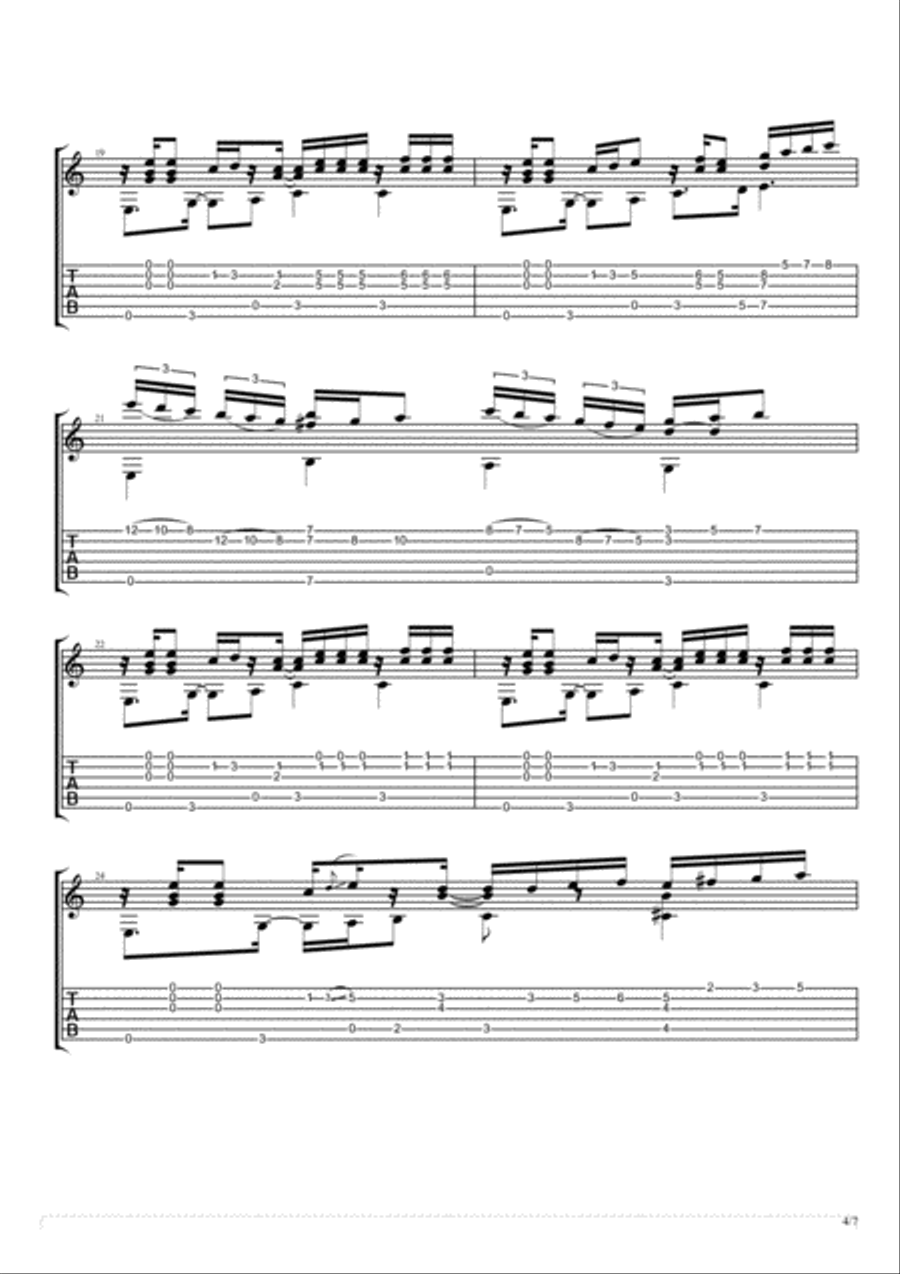 A Minor Sledge Acoustic Guitar scores gallery preview page 4