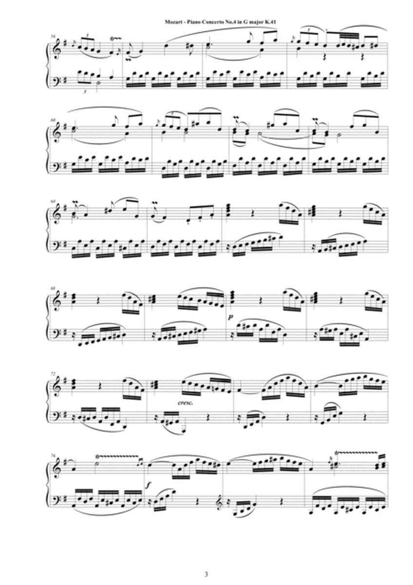 Mozart - Piano Concerto No.4 in G major K.41 - Piano Version image number null