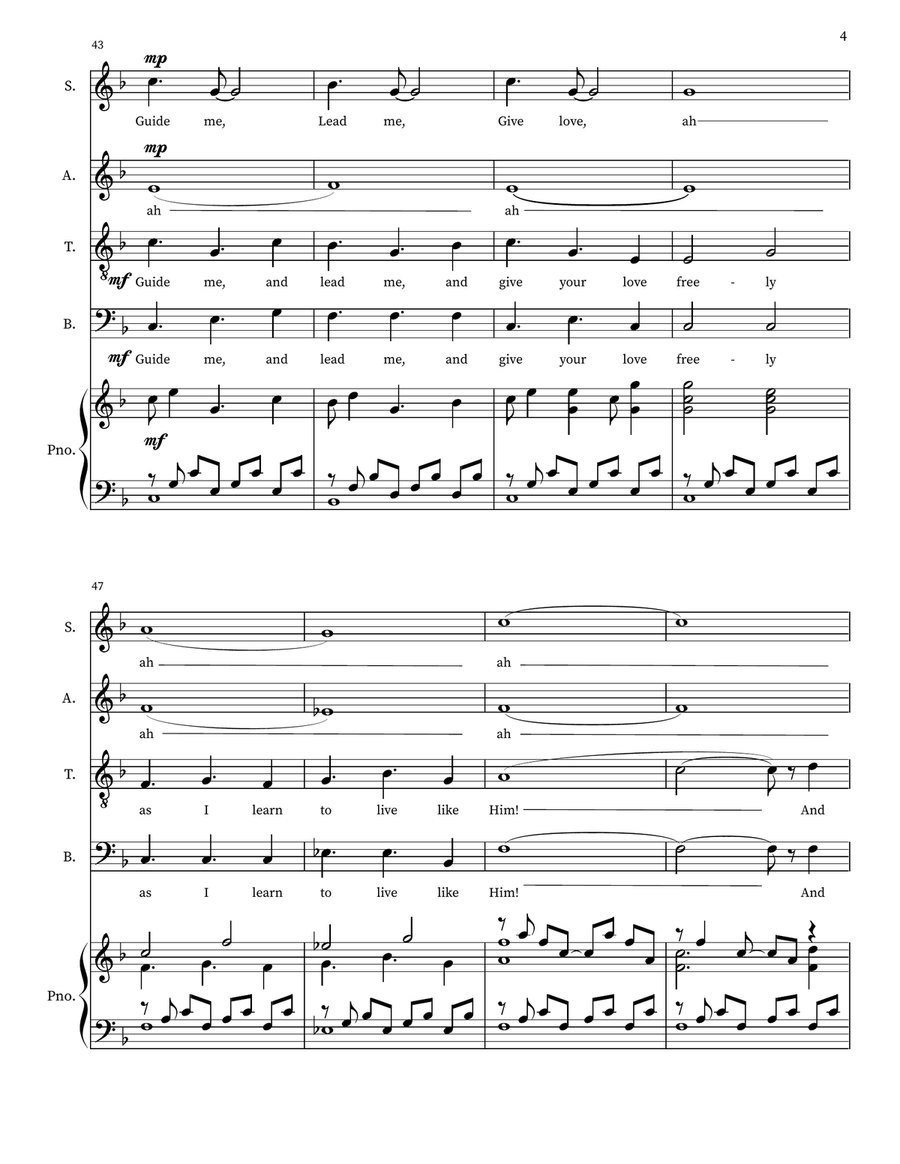 Like Him 4-Part scores gallery preview page 4