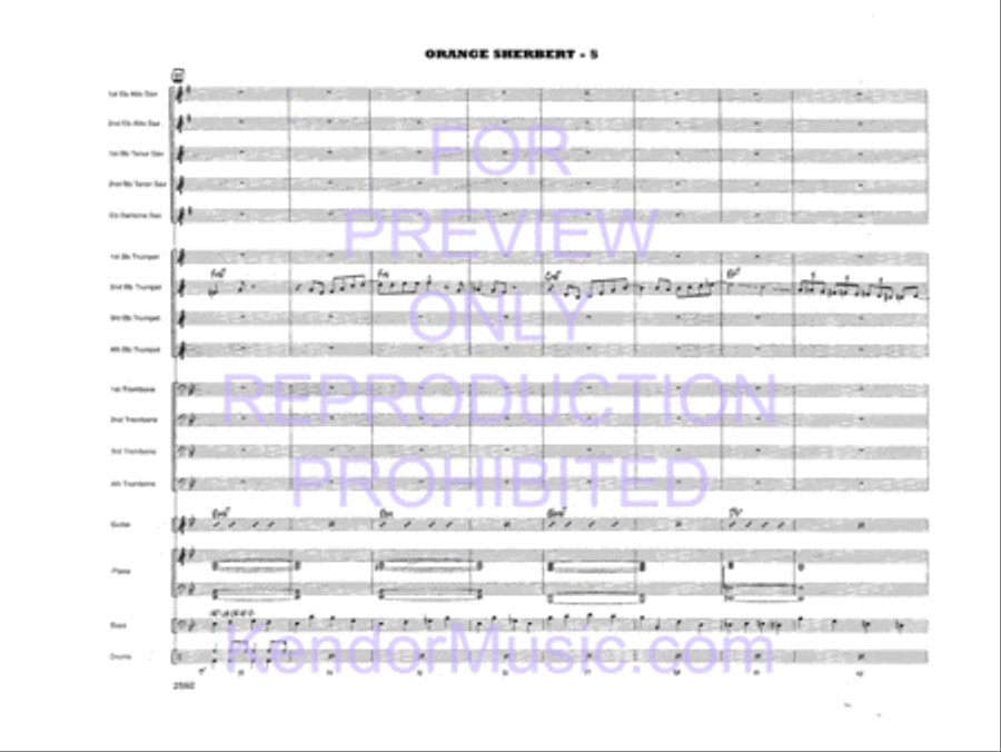 Orange Sherbert Jazz Ensemble scores gallery preview page 8