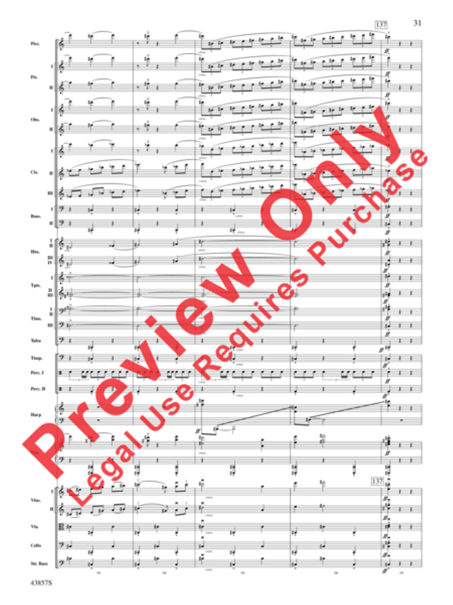 Unconquered Full Orchestra scores gallery preview page 32