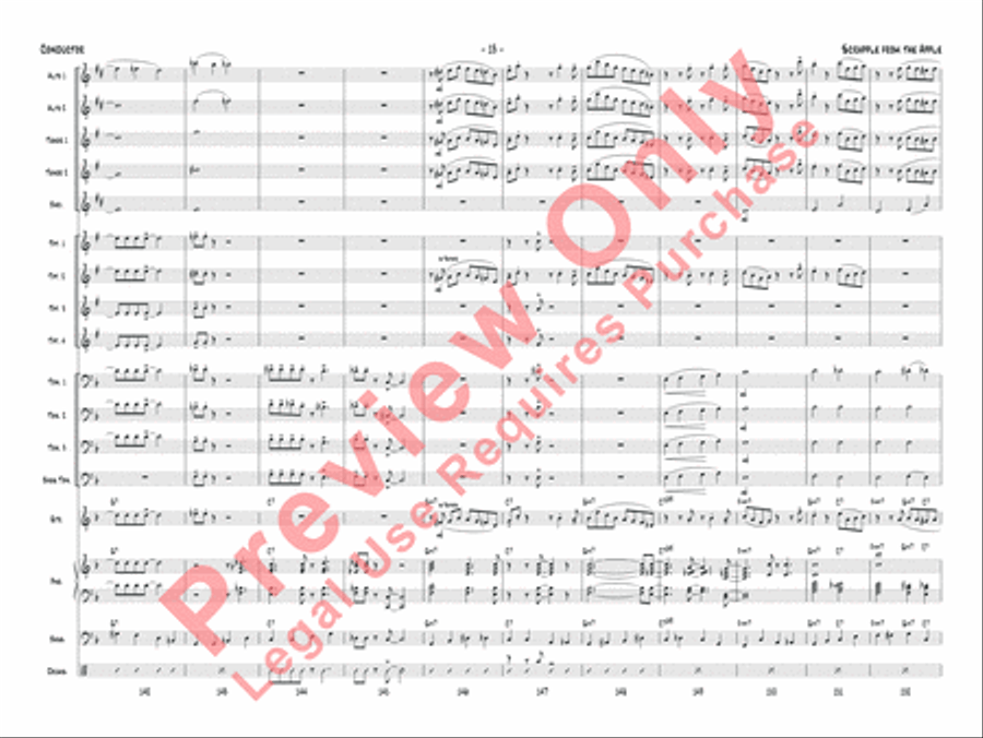 Scrapple from the Apple Jazz Ensemble scores gallery preview page 16