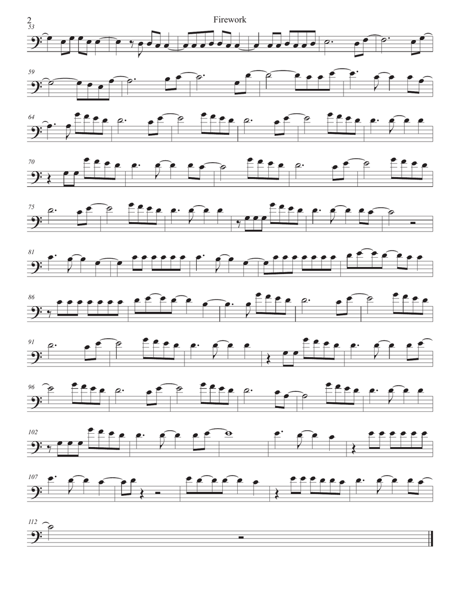 Firework Euphonium scores gallery preview page 2
