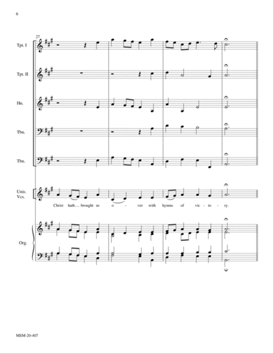The Day of Resurrection! (Ellacombe) Choir scores gallery preview page 6