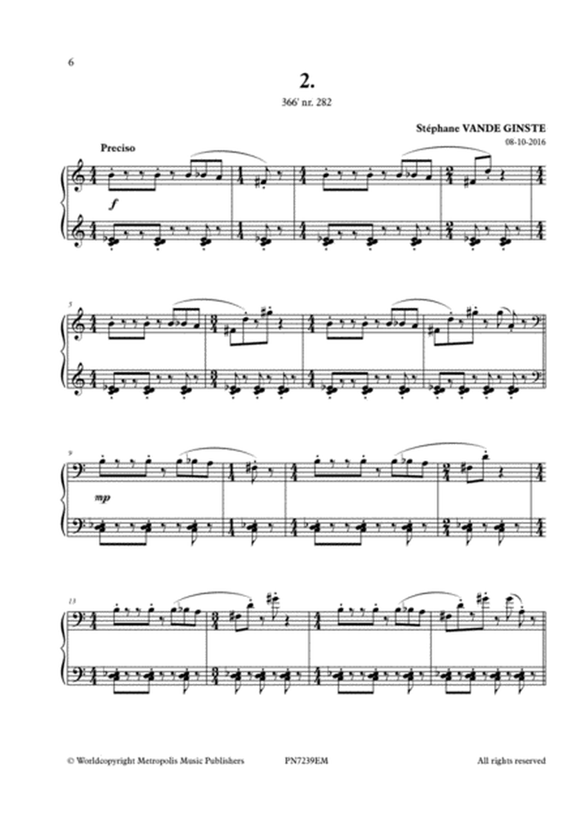 Complete 366' - Book 25: 10 Etudes Rythmiques for Piano Solo