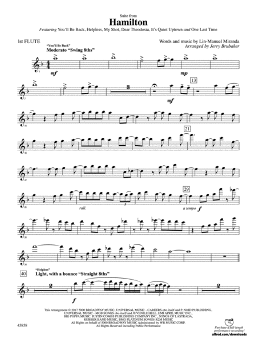 Hamilton flute new arrivals