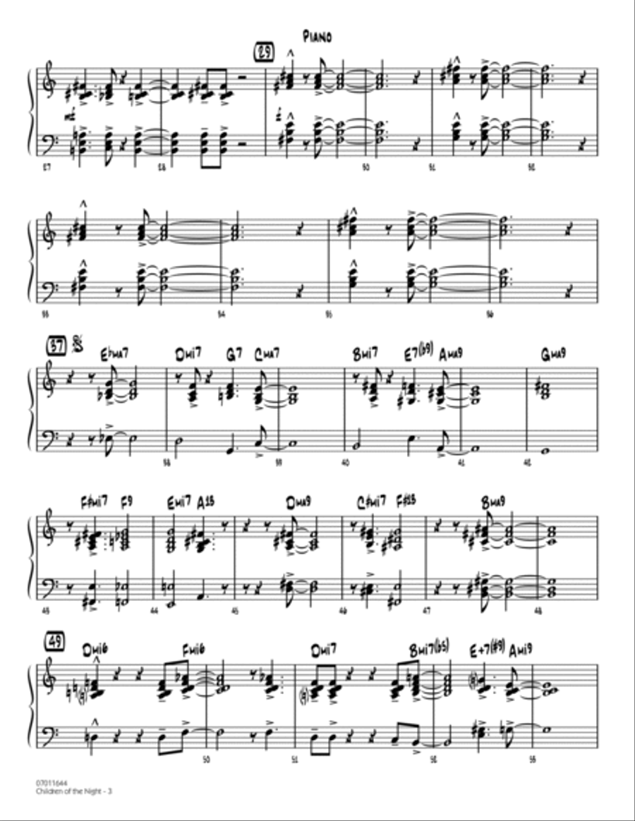 Children of the Night - Piano Piano scores gallery preview page 3