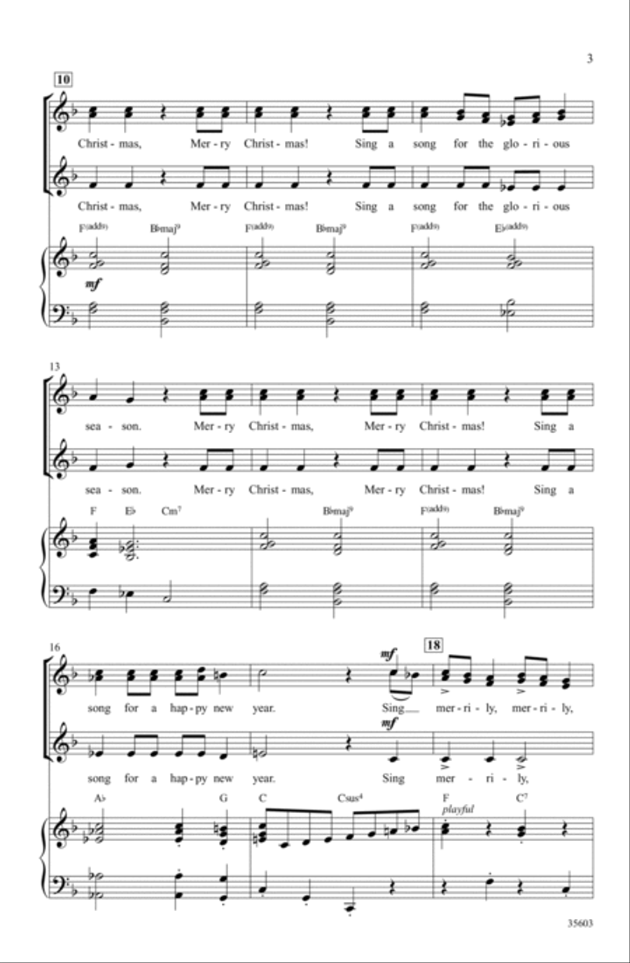 Merry Christmas, Merry Christmas (from Home Alone 2) Choir scores gallery preview page 2
