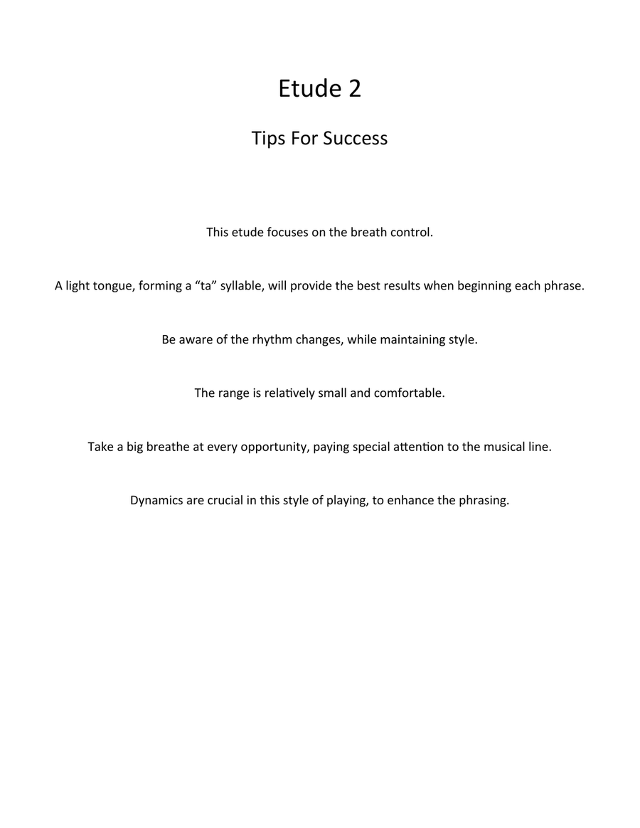 Etudes for the Developing Trombone Player Trombone Solo scores gallery preview page 6