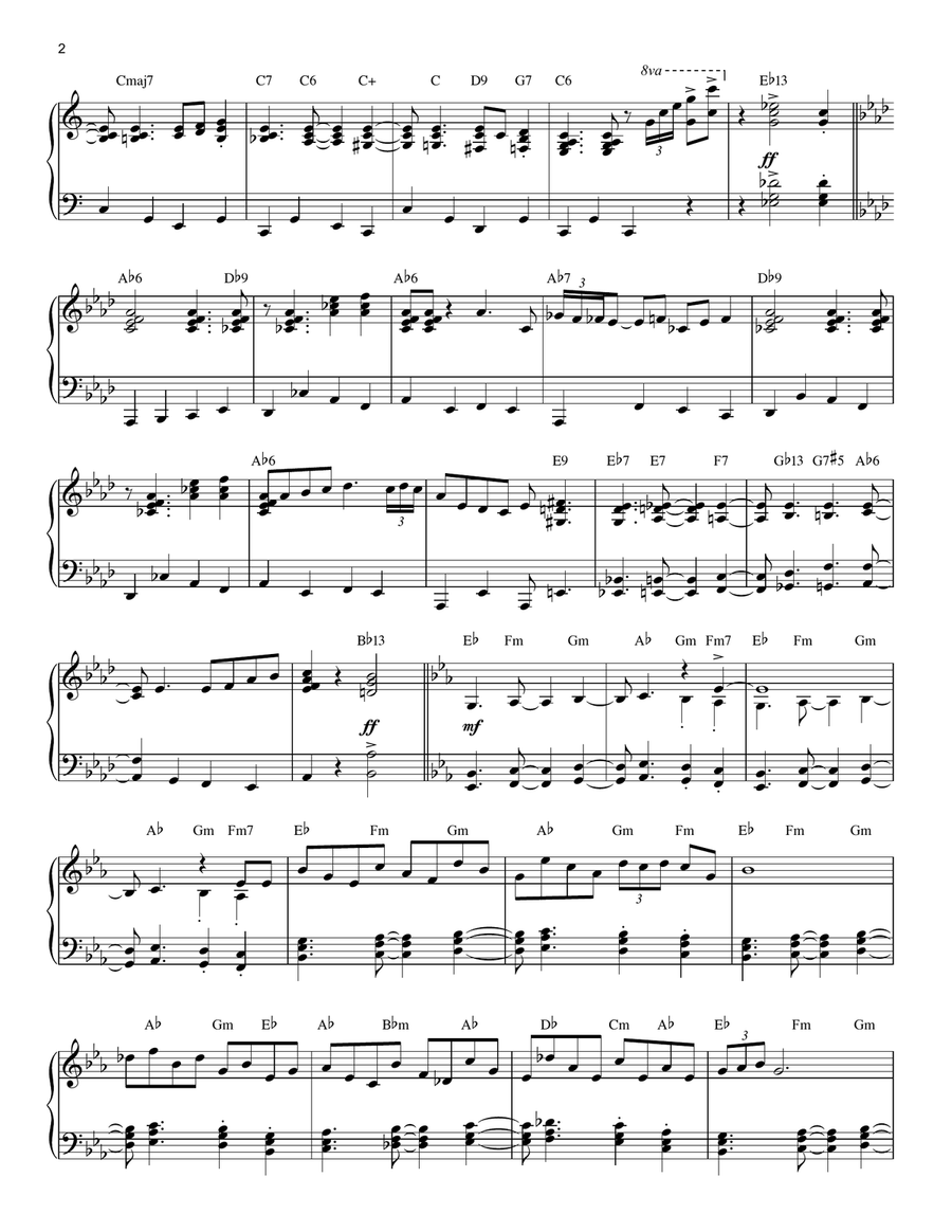 A String Of Pearls [Jazz version] (from The Glenn Miller Story) (arr. Brent Edstrom) Piano Solo scores gallery preview page 2