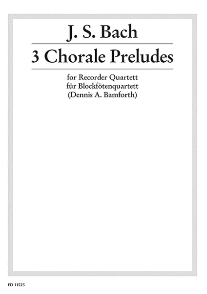 Chorale Preludes 3**pop**