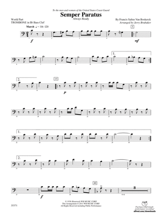 Semper Paratus: (wp) 1st B-flat Trombone B.C.