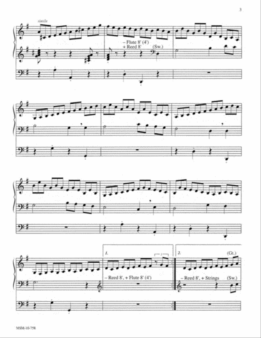 Three Hymns of Praise, Set 3 Organ scores gallery preview page 3