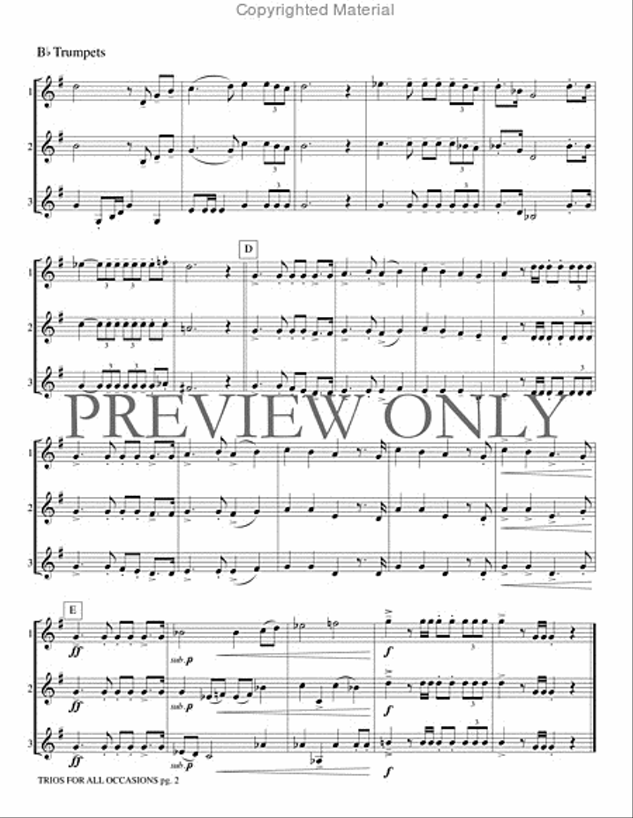 Trios for All Occasions Small Ensemble scores gallery preview page 3
