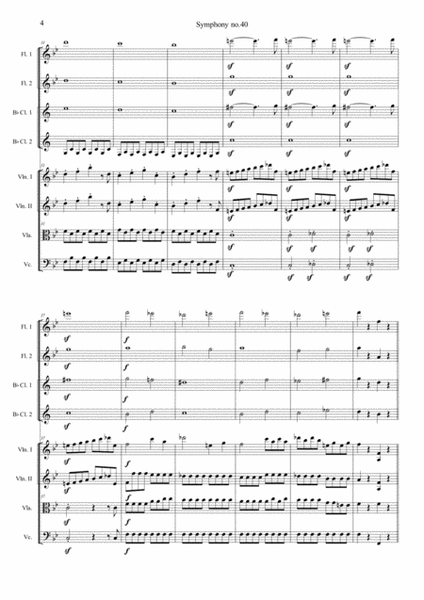 Symphony No. 40 in G minor, K. 550 Movement I