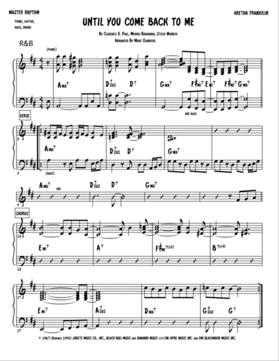Until You Come Back To Me (that's What I'm Gonna Do) Guitar scores gallery preview page 2